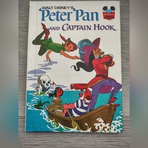 Vintage Disney's Peter Pan and Captain Hook Adventure Book